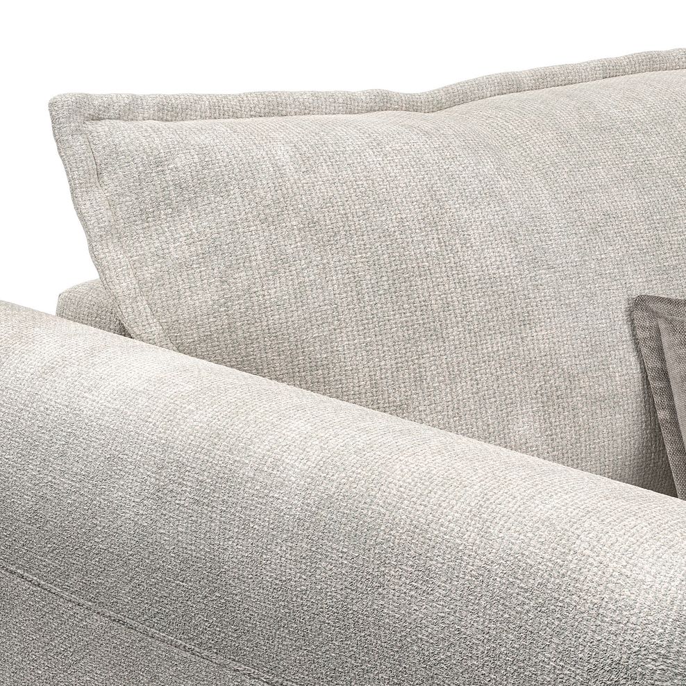 Milldale Loveseat in  Milo Ivory Fabric with Linen Scatters 8