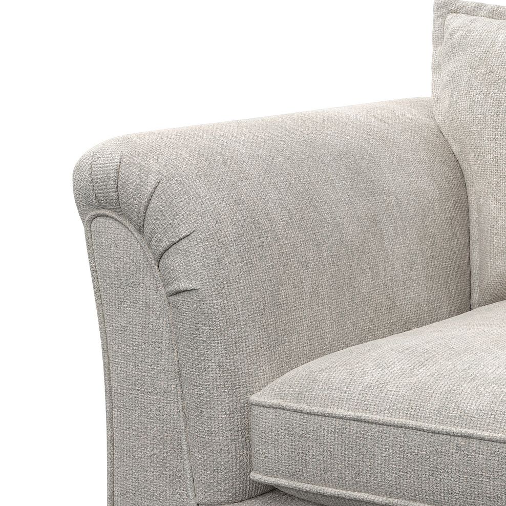 Milldale Loveseat in  Milo Ivory Fabric with Linen Scatters 10