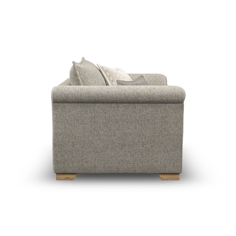 Milldale Loveseat in Milo Mink Fabric with Linen Scatters 5