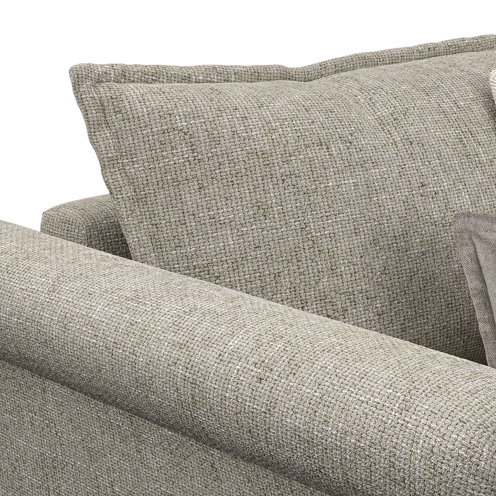 Milldale Loveseat in Milo Mink Fabric with Linen Scatters 6