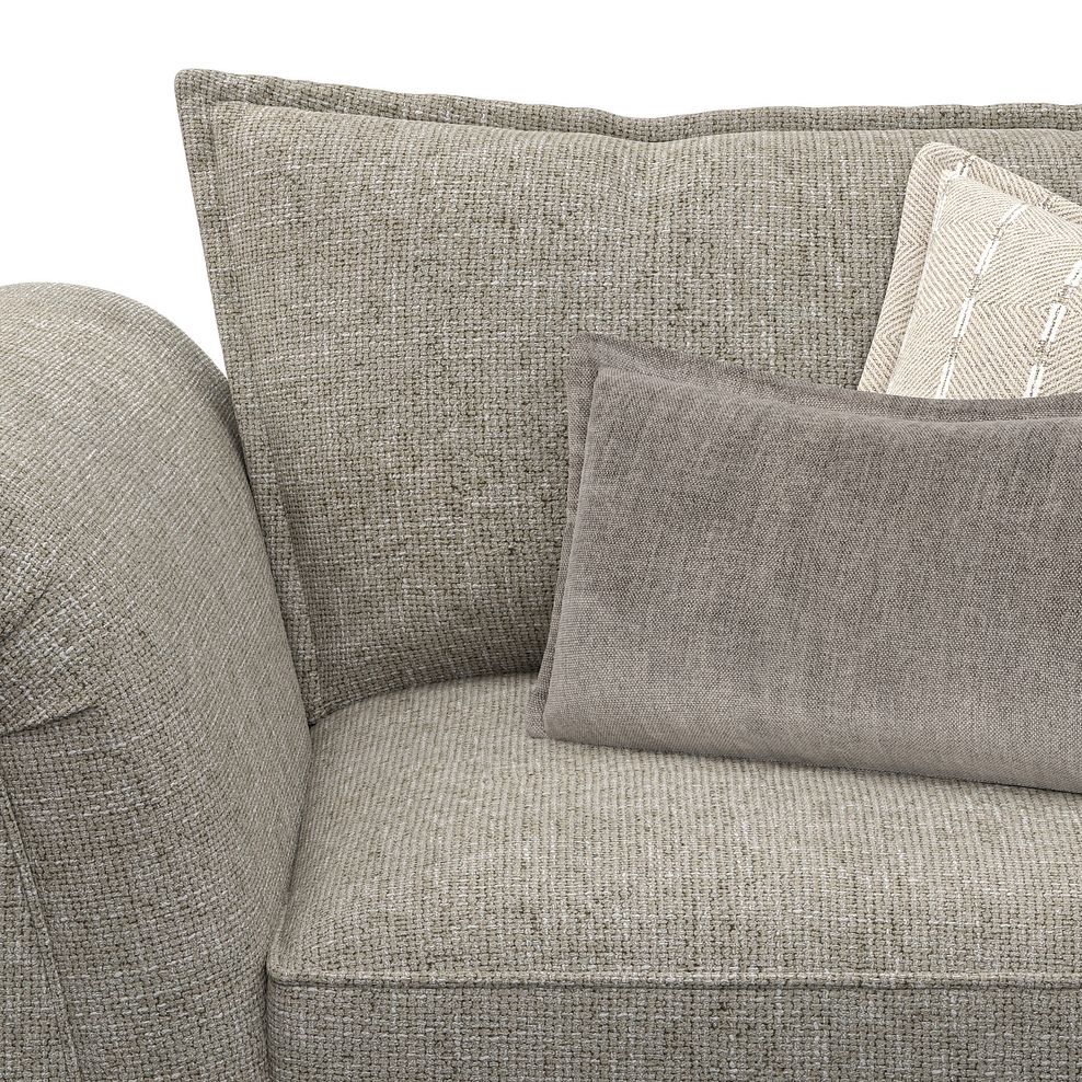 Milldale Loveseat in Milo Mink Fabric with Linen Scatters 7