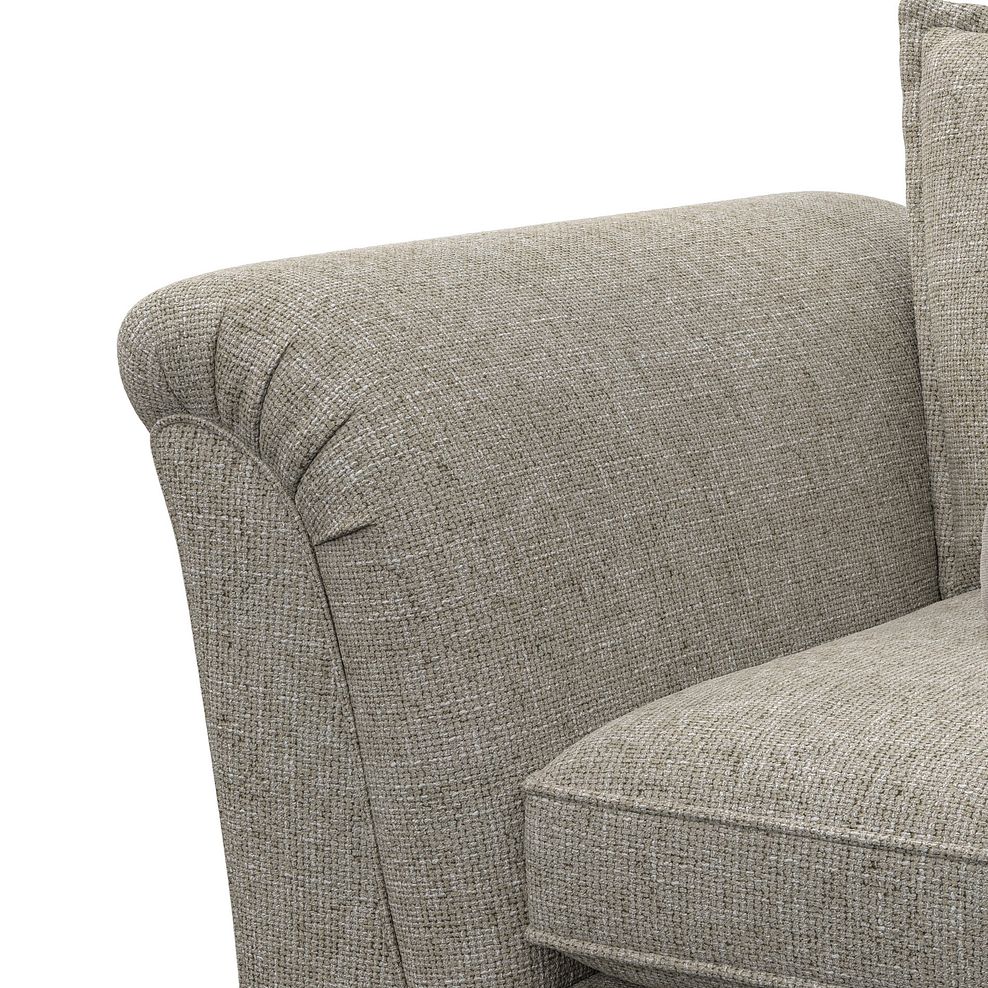 Milldale Loveseat in Milo Mink Fabric with Linen Scatters 8