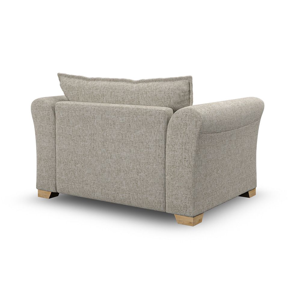Milldale Loveseat in Milo Mink Fabric with Linen Scatters 7