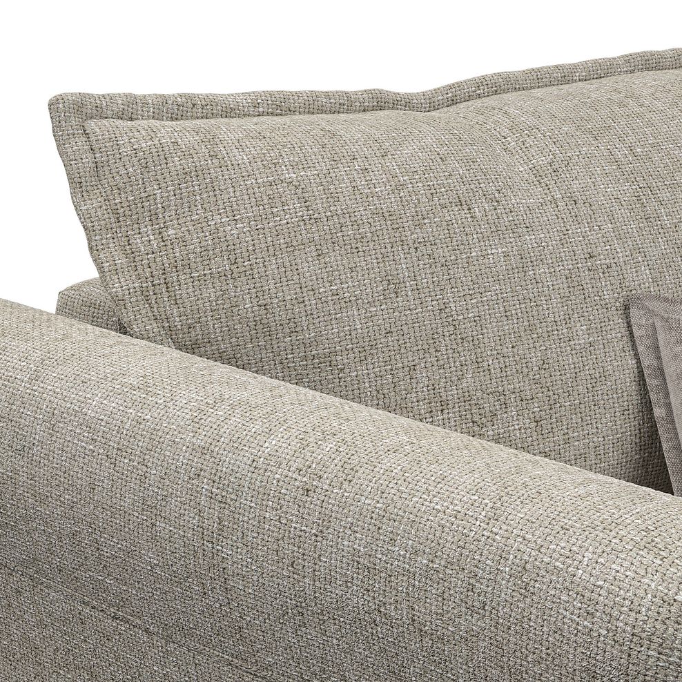 Milldale Loveseat in Milo Mink Fabric with Linen Scatters 10