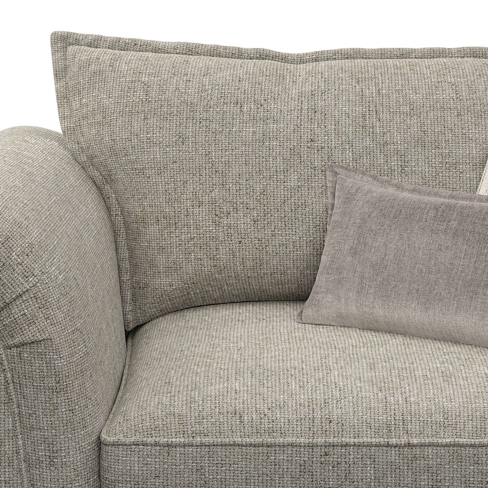 Milldale Loveseat in Milo Mink Fabric with Linen Scatters 11
