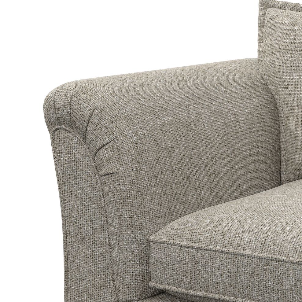 Milldale Loveseat in Milo Mink Fabric with Linen Scatters 12