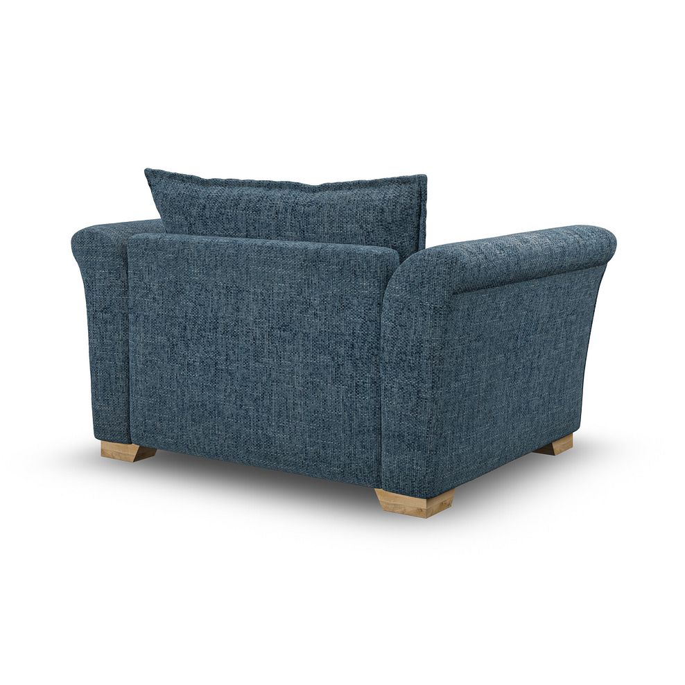 Milldale Loveseat in  Milo Navy Fabric with Navy Scatters 3