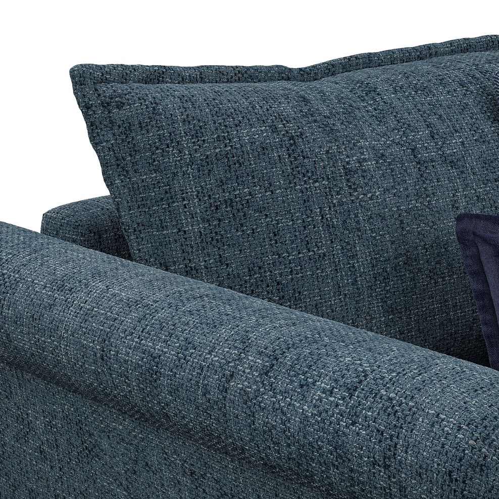 Milldale Loveseat in  Milo Navy Fabric with Navy Scatters 6