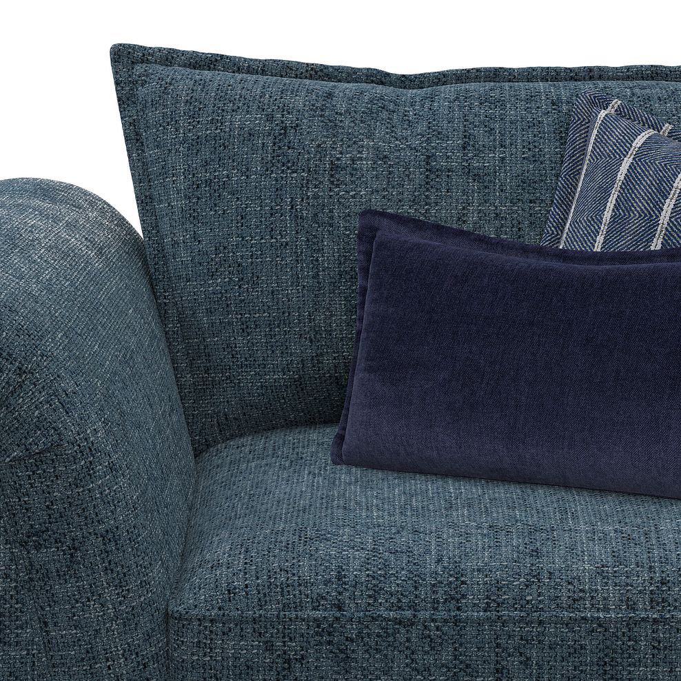 Milldale Loveseat in  Milo Navy Fabric with Navy Scatters 7