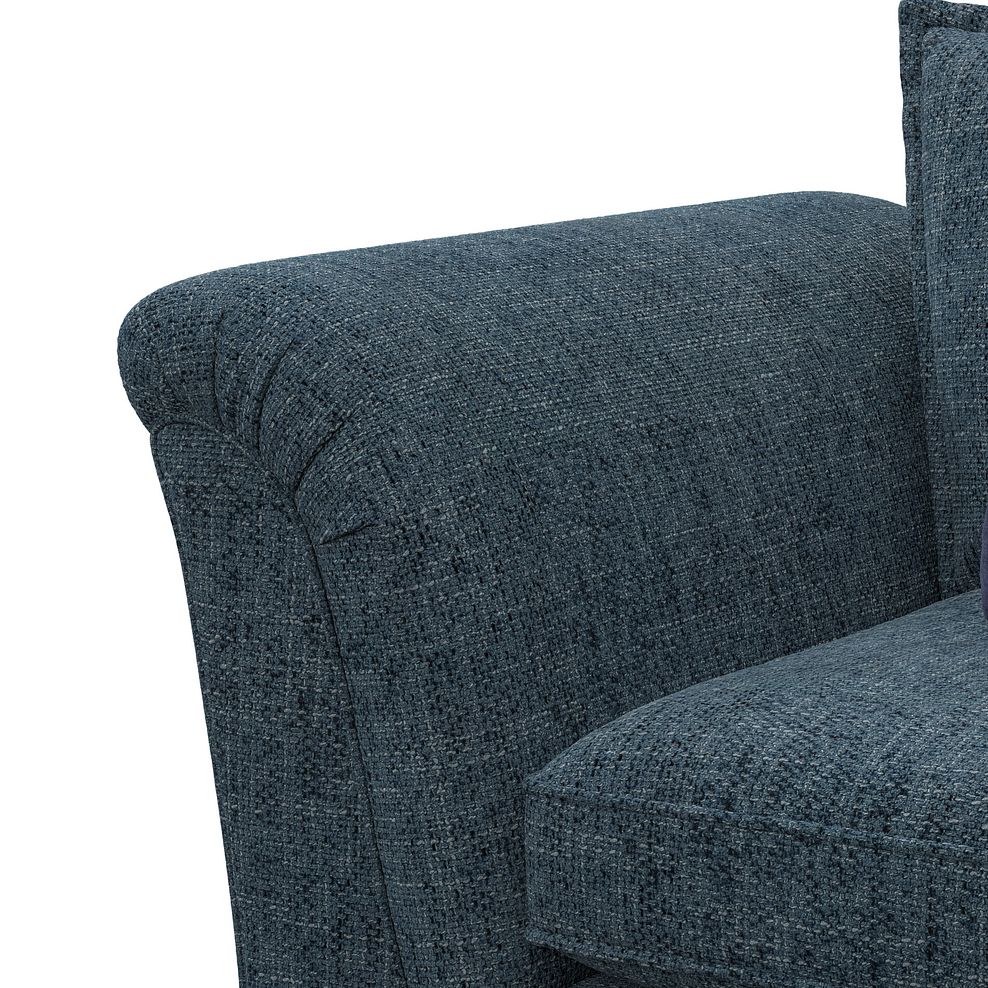Milldale Loveseat in  Milo Navy Fabric with Navy Scatters 8