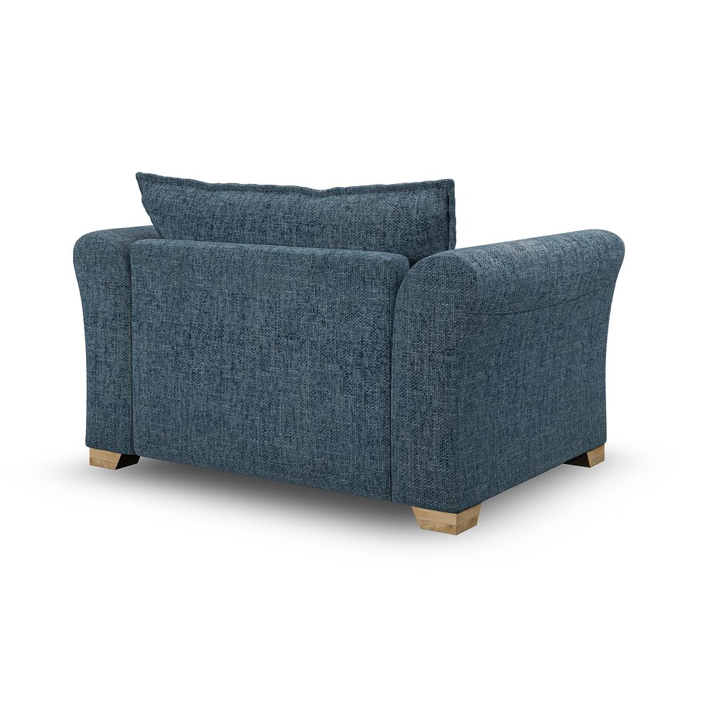 Milldale Loveseat in  Milo Navy Fabric with Navy Scatters 5