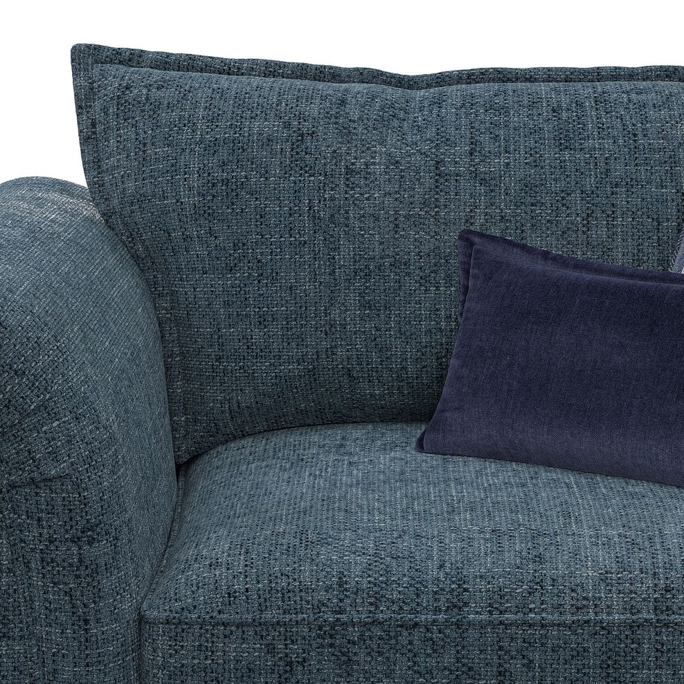Milldale Loveseat in  Milo Navy Fabric with Navy Scatters 9