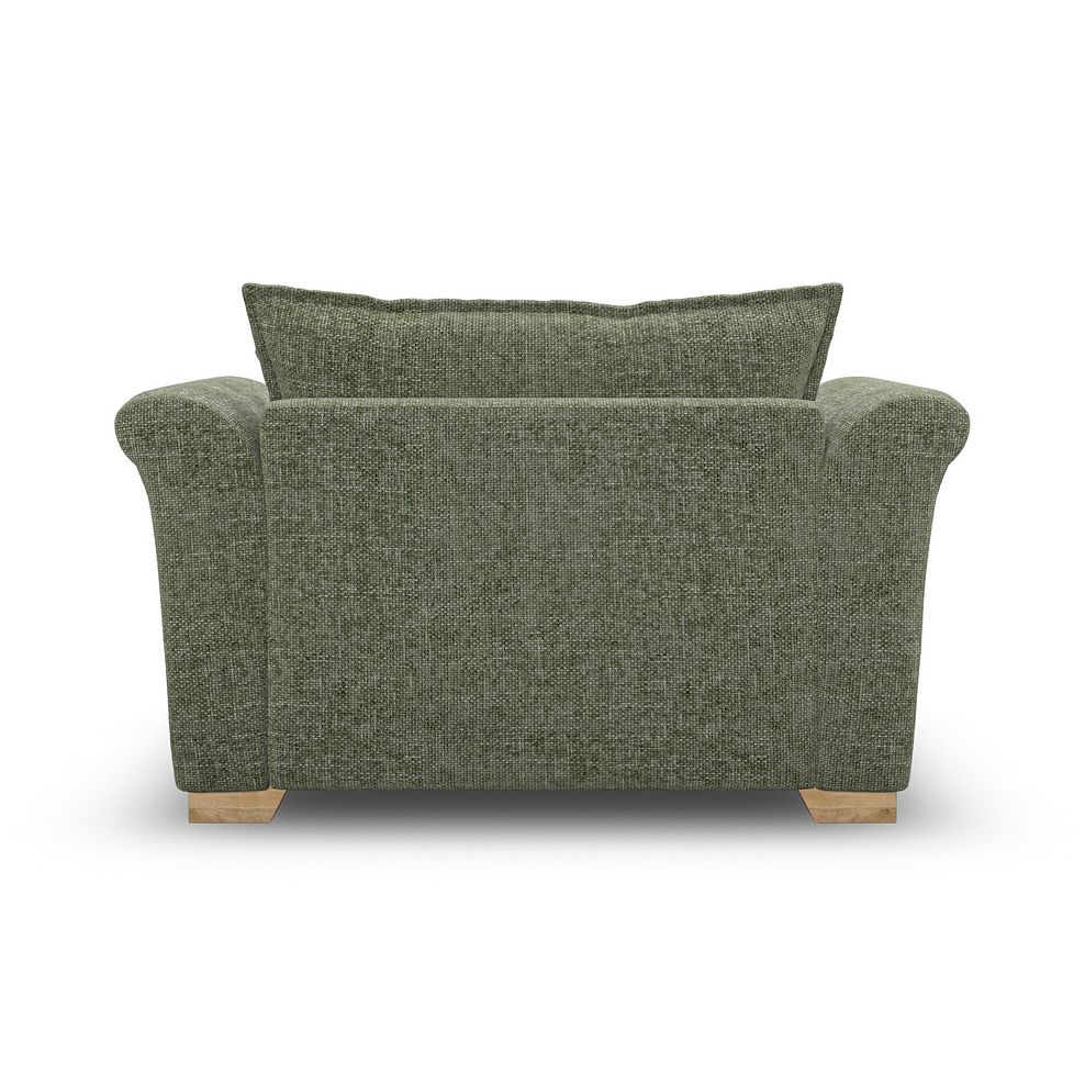 Milldale Loveseat in Milo Olive Fabric with Earth Scatters 4
