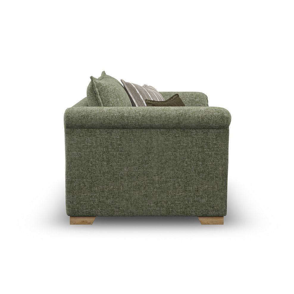 Milldale Loveseat in Milo Olive Fabric with Earth Scatters 5