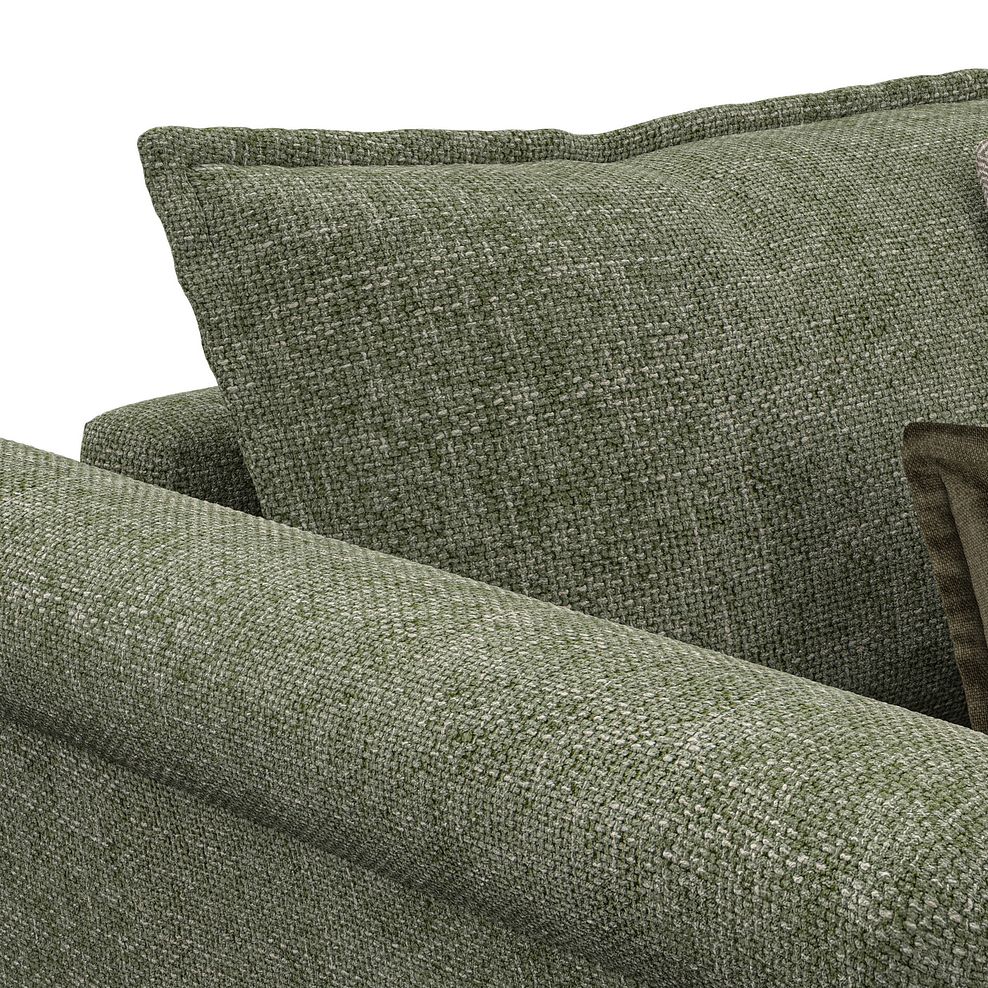 Milldale Loveseat in Milo Olive Fabric with Earth Scatters 6