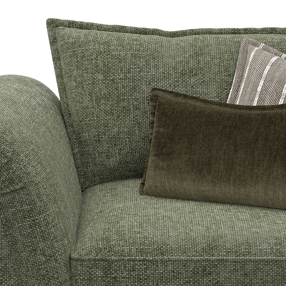 Milldale Loveseat in Milo Olive Fabric with Earth Scatters 7