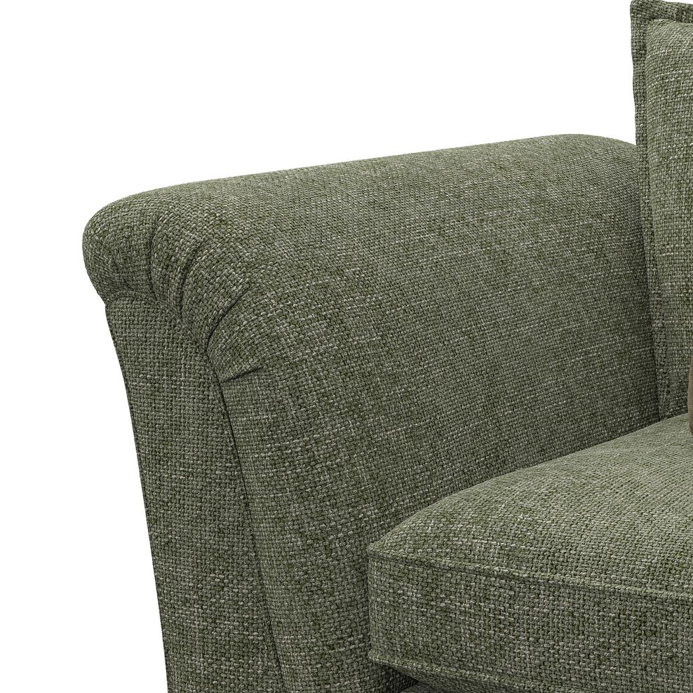 Milldale Loveseat in Milo Olive Fabric with Earth Scatters 8