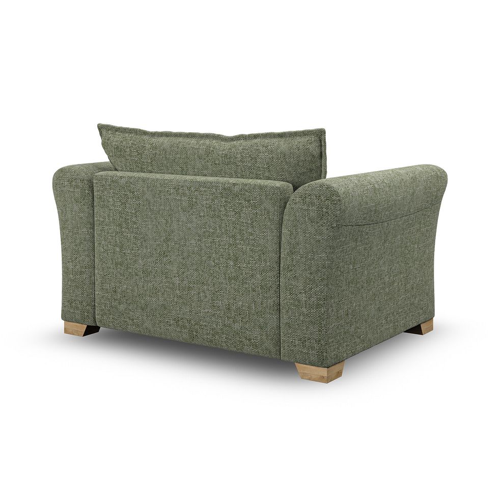 Milldale Loveseat in Milo Olive Fabric with Earth Scatters 5