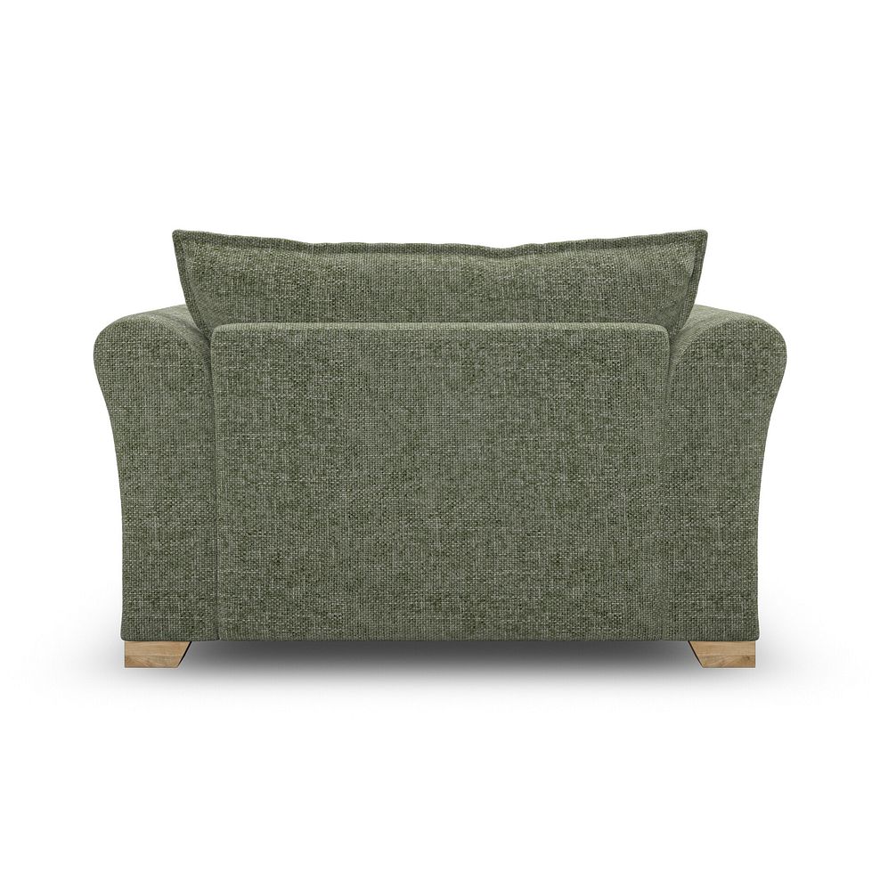 Milldale Loveseat in Milo Olive Fabric with Earth Scatters 6