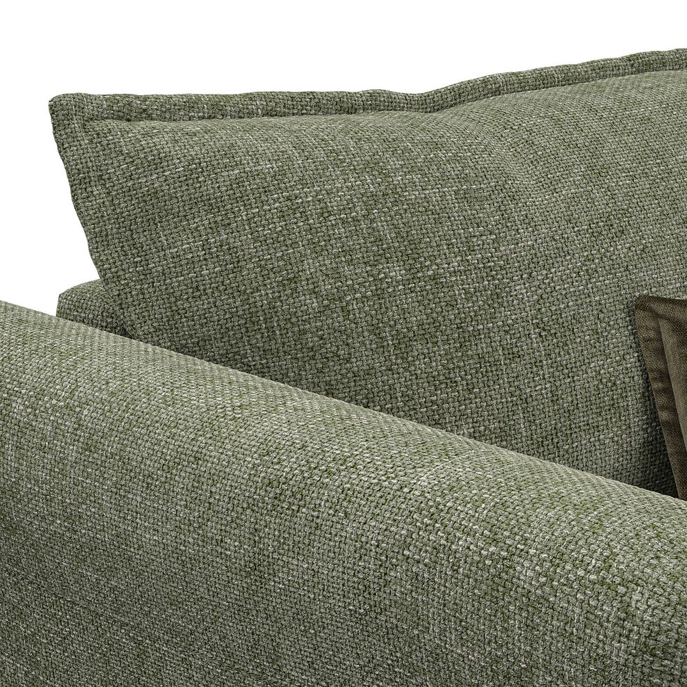 Milldale Loveseat in Milo Olive Fabric with Earth Scatters 8