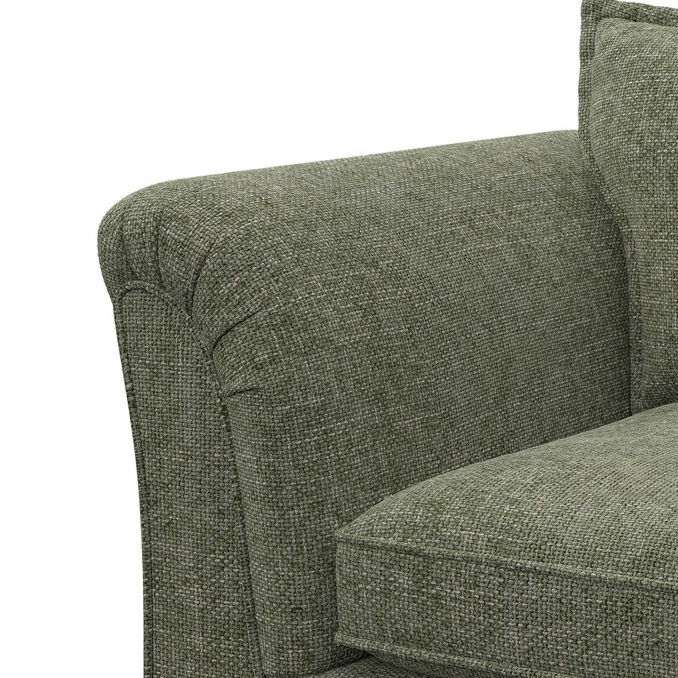Milldale Loveseat in Milo Olive Fabric with Earth Scatters 10