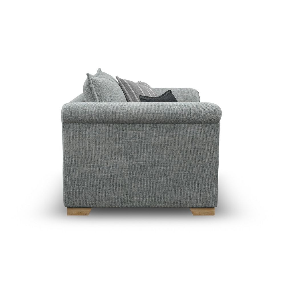 Milldale Loveseat in Milo Pewter Fabric with Grey Scatters 5