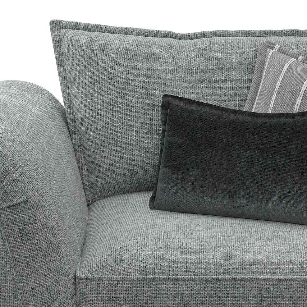 Milldale Loveseat in Milo Pewter Fabric with Grey Scatters 7
