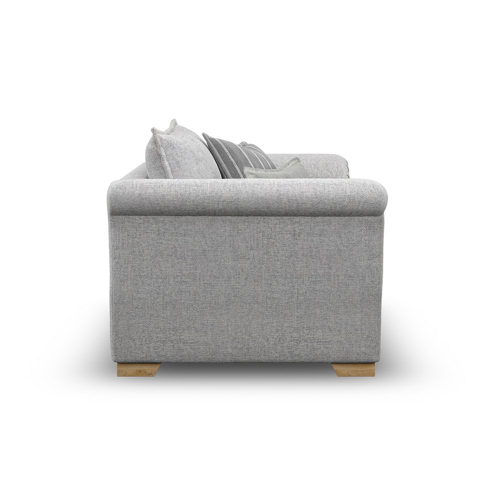 Milldale Loveseat in Milo Silver Fabric with Grey Scatters 5