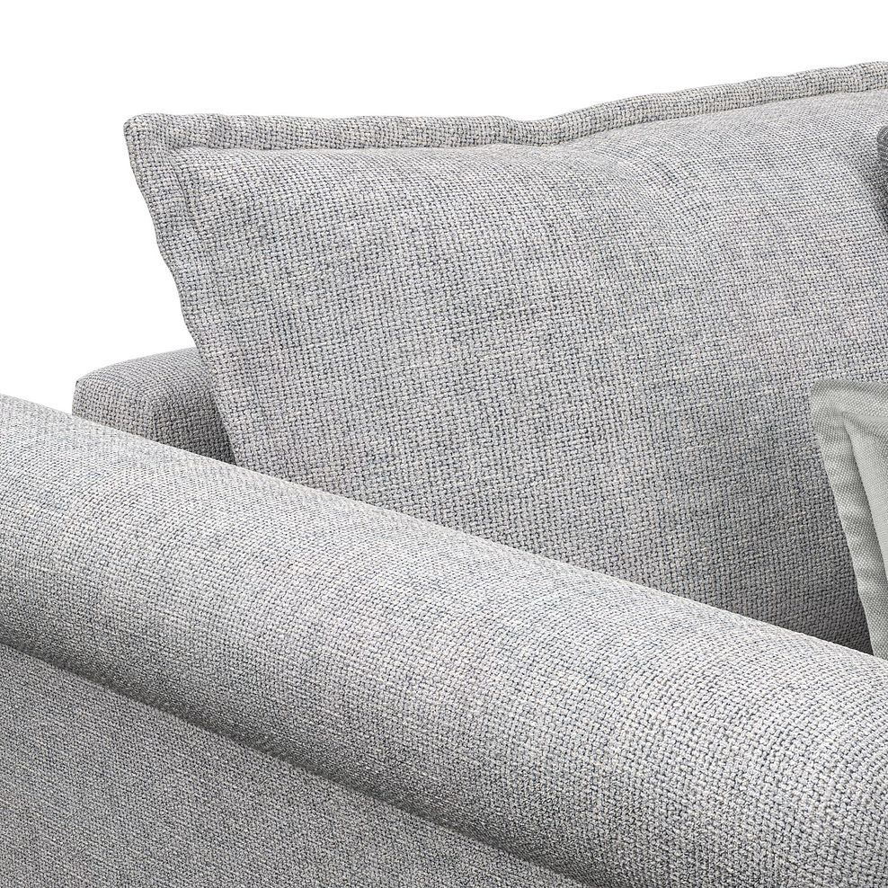 Milldale Loveseat in Milo Silver Fabric with Grey Scatters 6