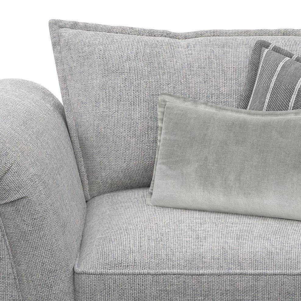 Milldale Loveseat in Milo Silver Fabric with Grey Scatters 7