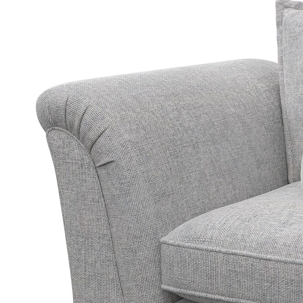 Milldale Loveseat in Milo Silver Fabric with Grey Scatters 8