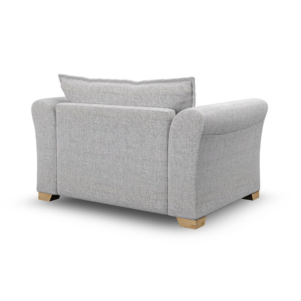 Milldale Loveseat in Milo Silver Fabric with Grey Scatters 5