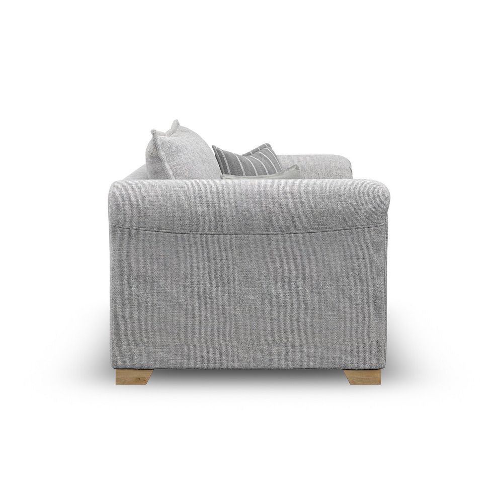Milldale Loveseat in Milo Silver Fabric with Grey Scatters 7