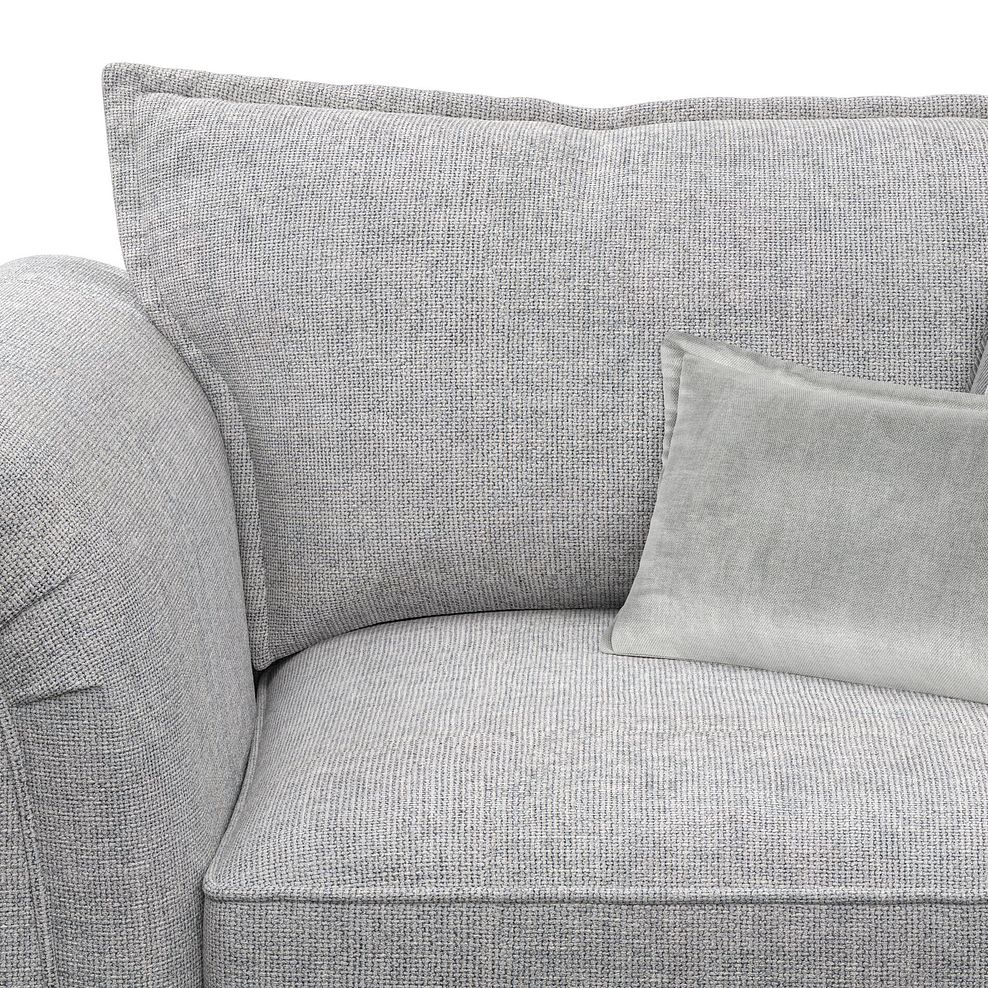 Milldale Loveseat in Milo Silver Fabric with Grey Scatters 9
