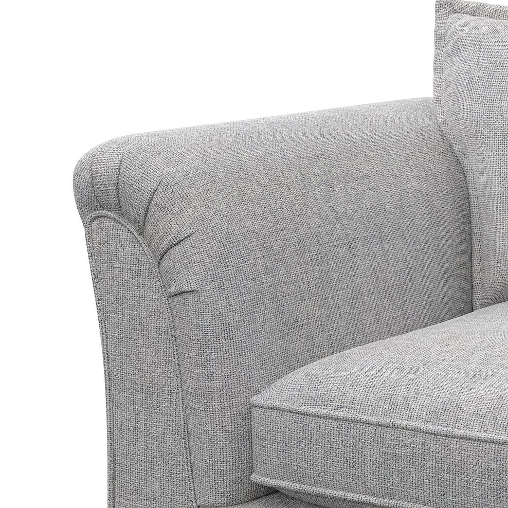 Milldale Loveseat in Milo Silver Fabric with Grey Scatters 10