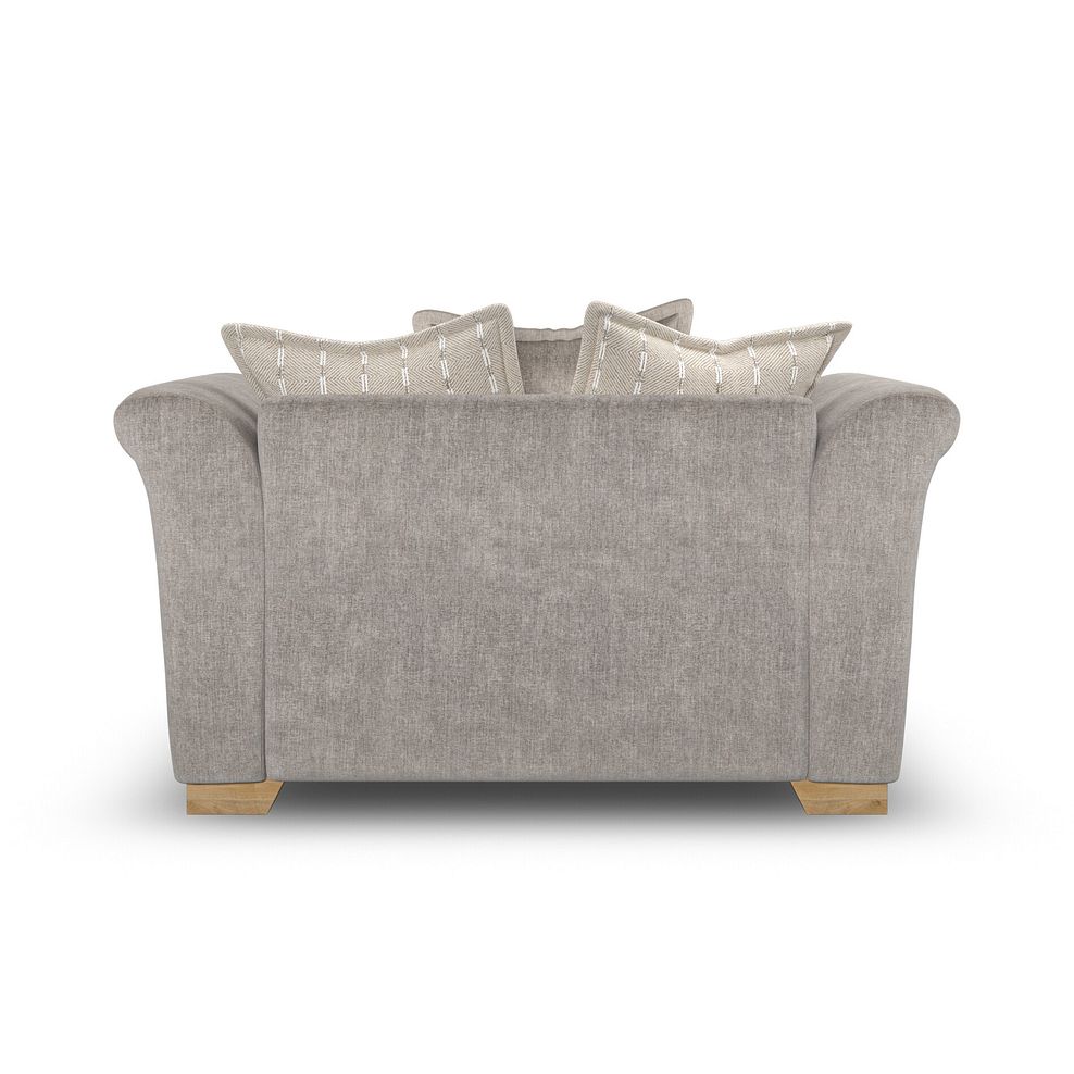 Milldale Pillow Back Loveseat in Garda Acier Fabric with Linen Scatters 4