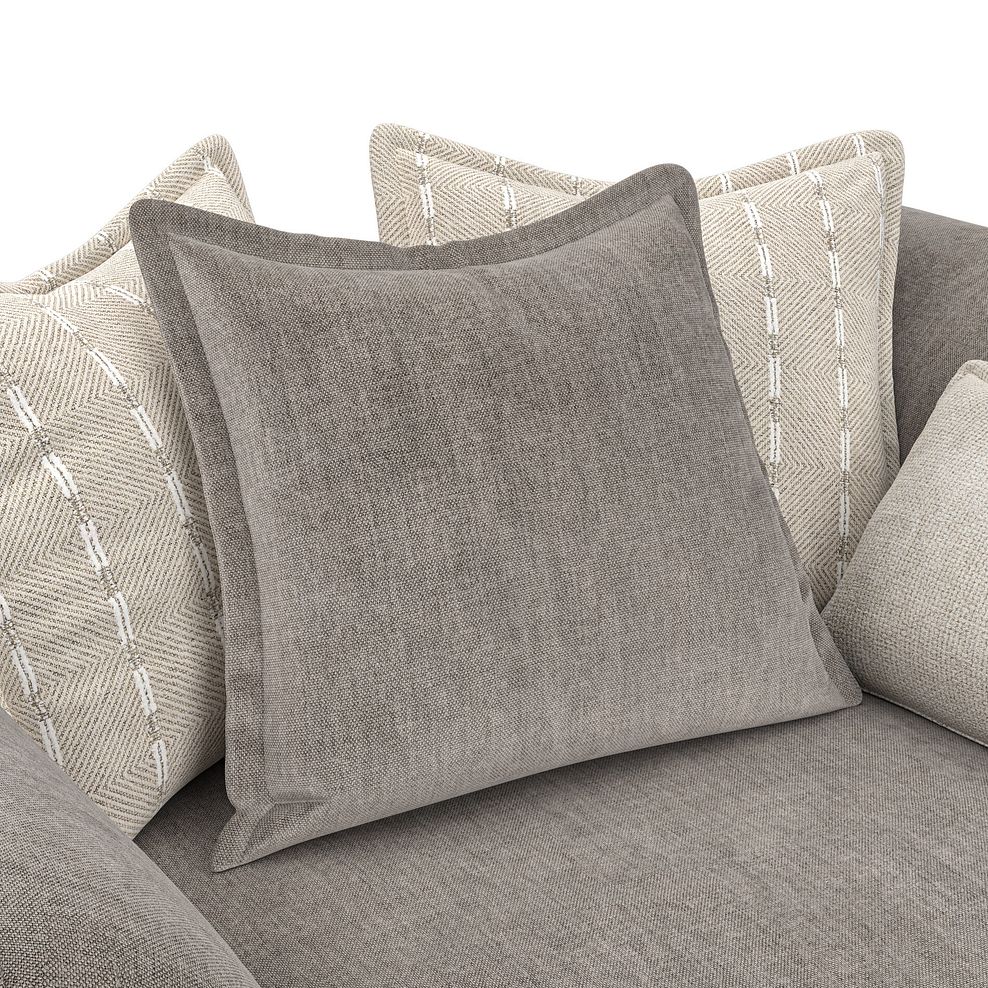 Milldale Pillow Back Loveseat in Garda Acier Fabric with Linen Scatters 6