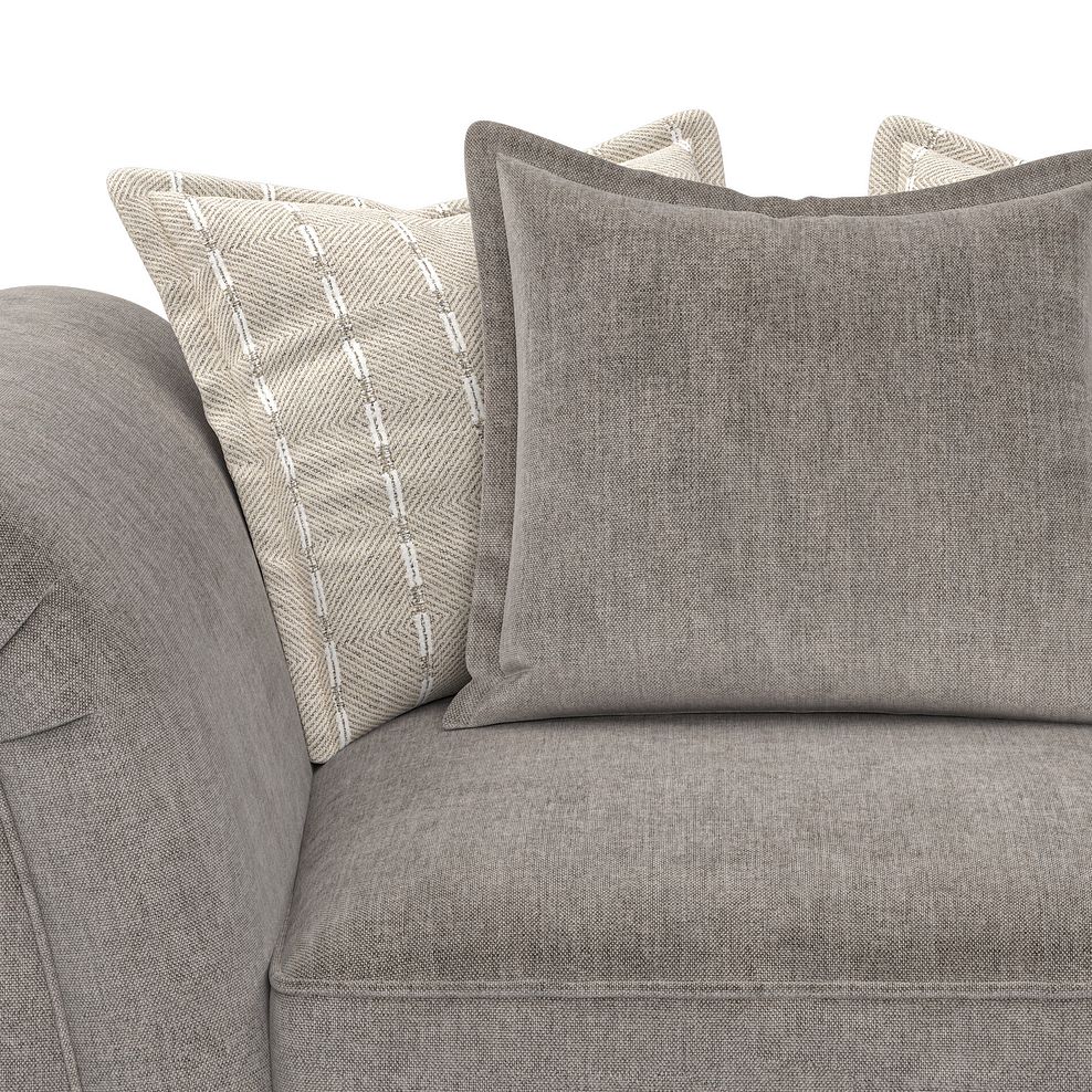 Milldale Pillow Back Loveseat in Garda Acier Fabric with Linen Scatters 7
