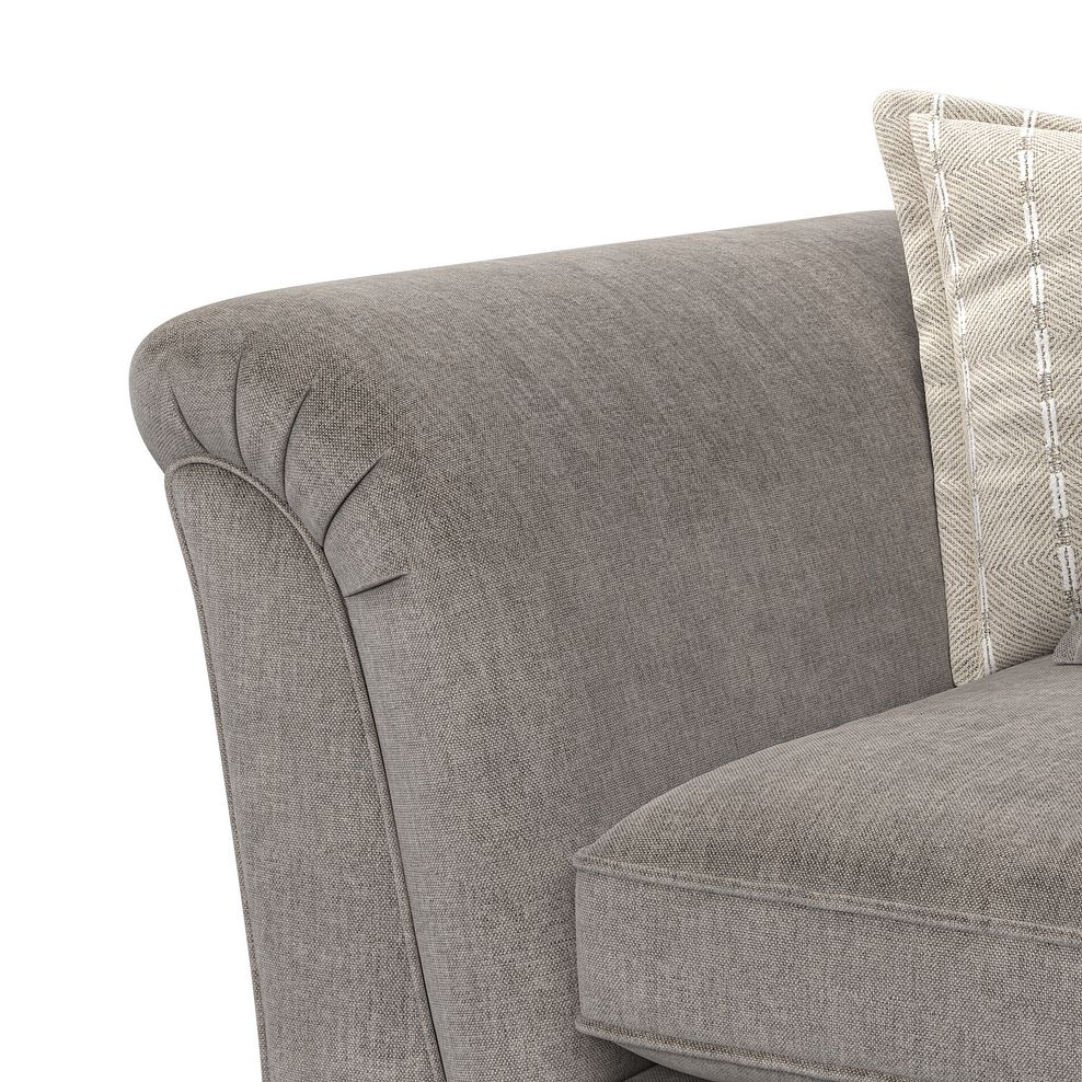 Milldale Pillow Back Loveseat in Garda Acier Fabric with Linen Scatters 8