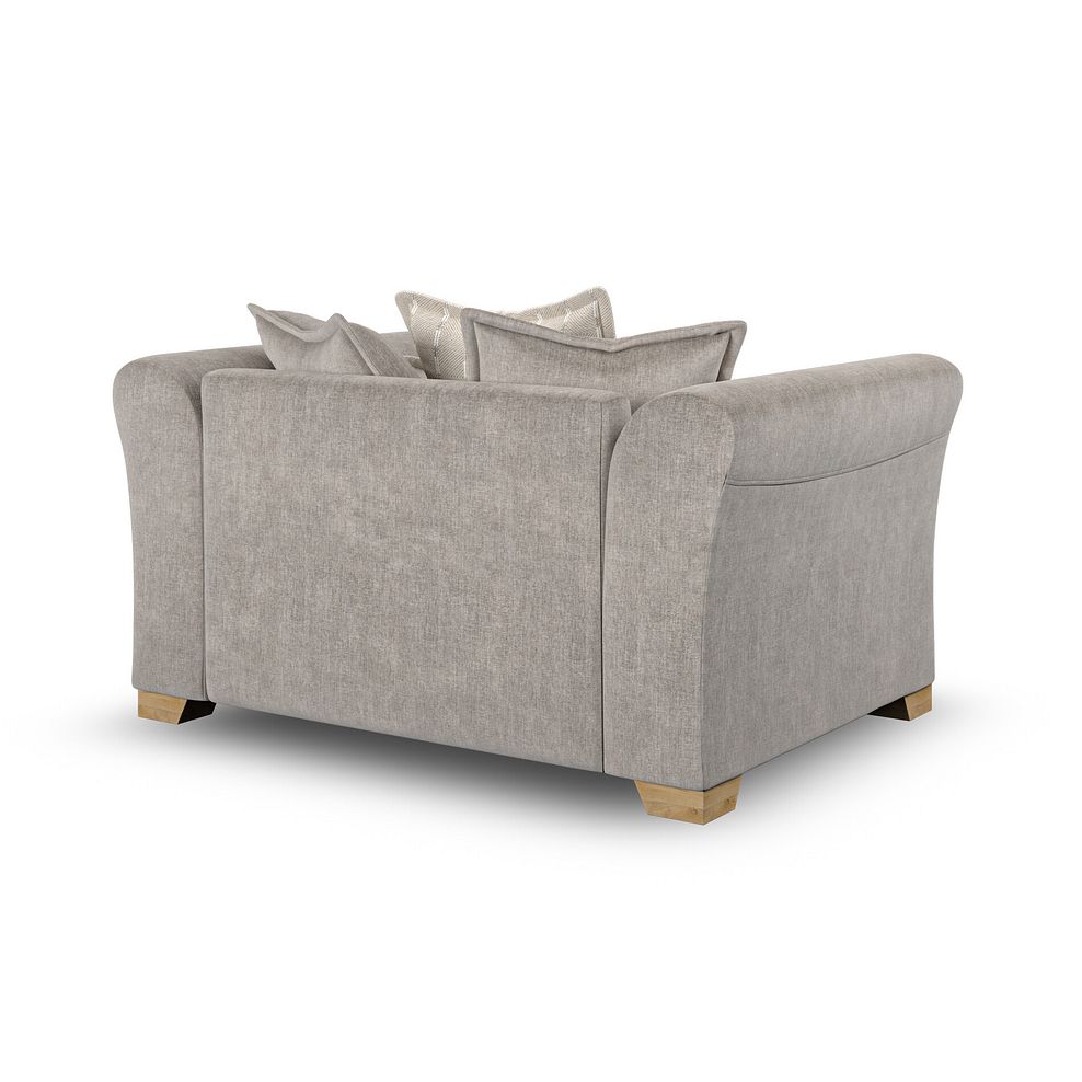 Milldale Pillow Back Loveseat in Garda Acier Fabric with Linen Scatters 5