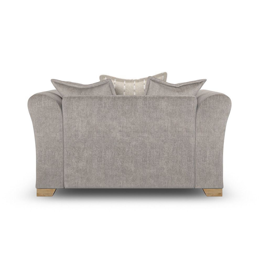 Milldale Pillow Back Loveseat in Garda Acier Fabric with Linen Scatters 6