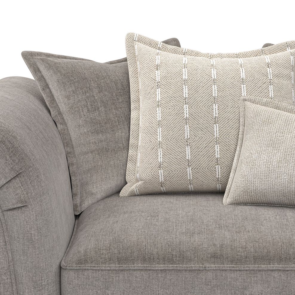 Milldale Pillow Back Loveseat in Garda Acier Fabric with Linen Scatters 9