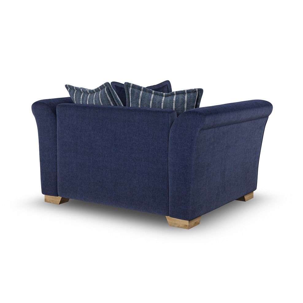 Milldale Pillow Back Loveseat in Garda Atomic Fabric with Navy Scatters 3