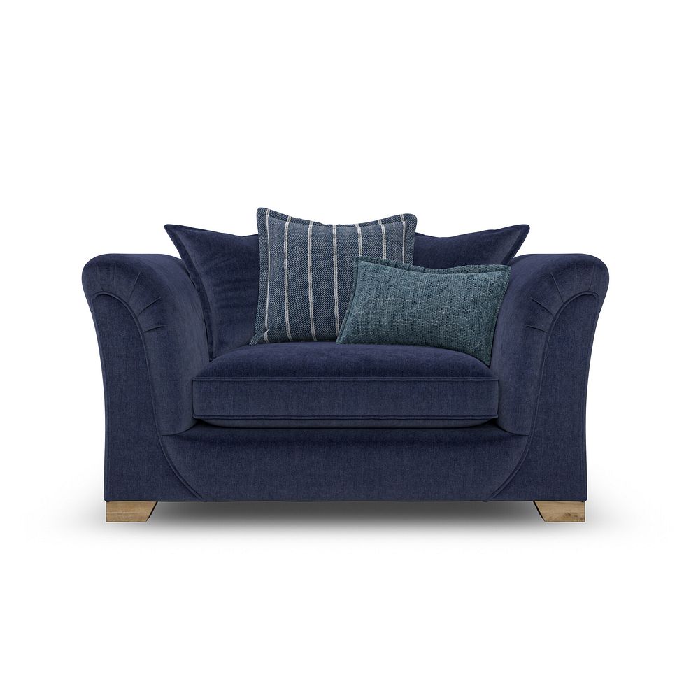 Milldale Pillow Back Loveseat in Garda Atomic Fabric with Navy Scatters 4