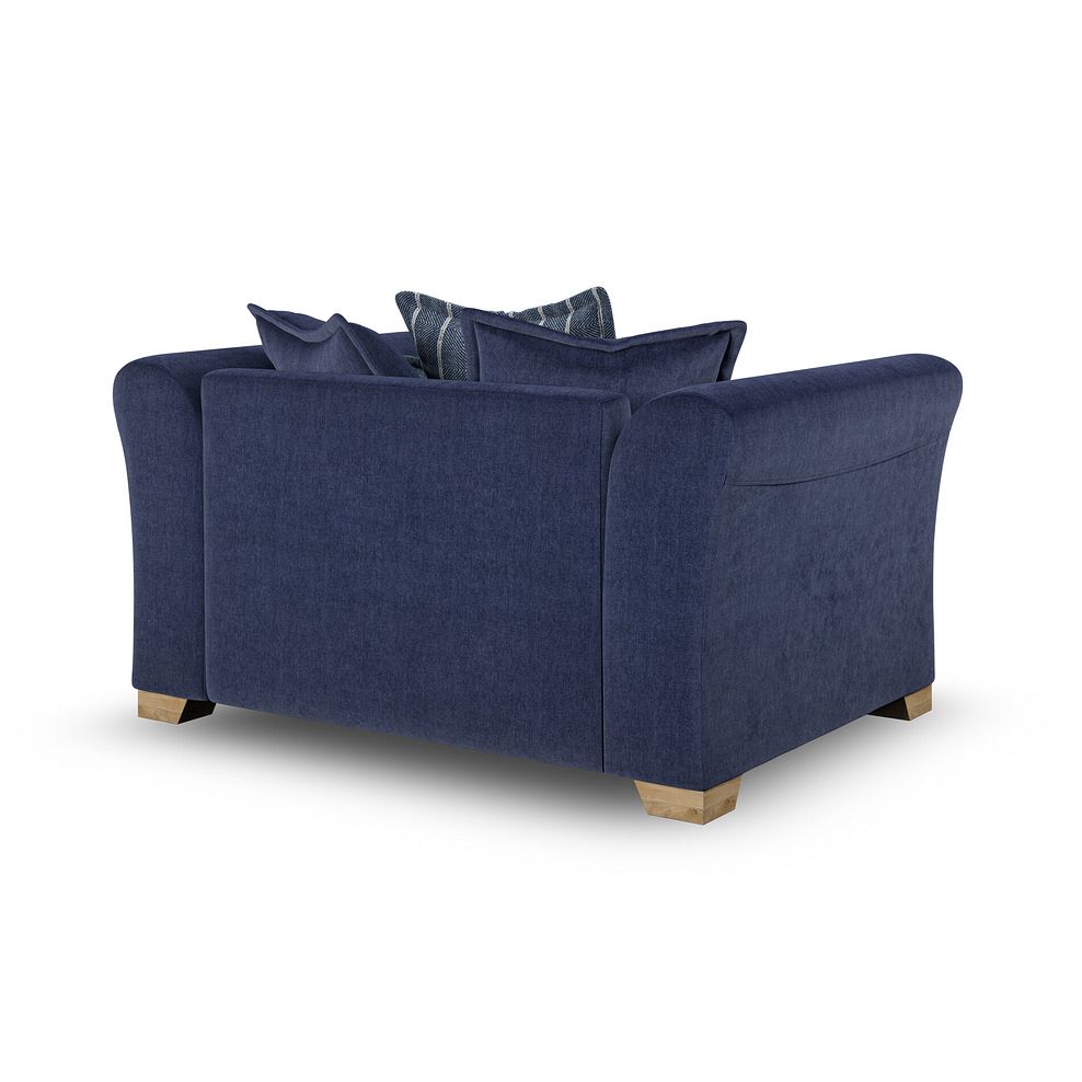 Milldale Pillow Back Loveseat in Garda Atomic Fabric with Navy Scatters 5