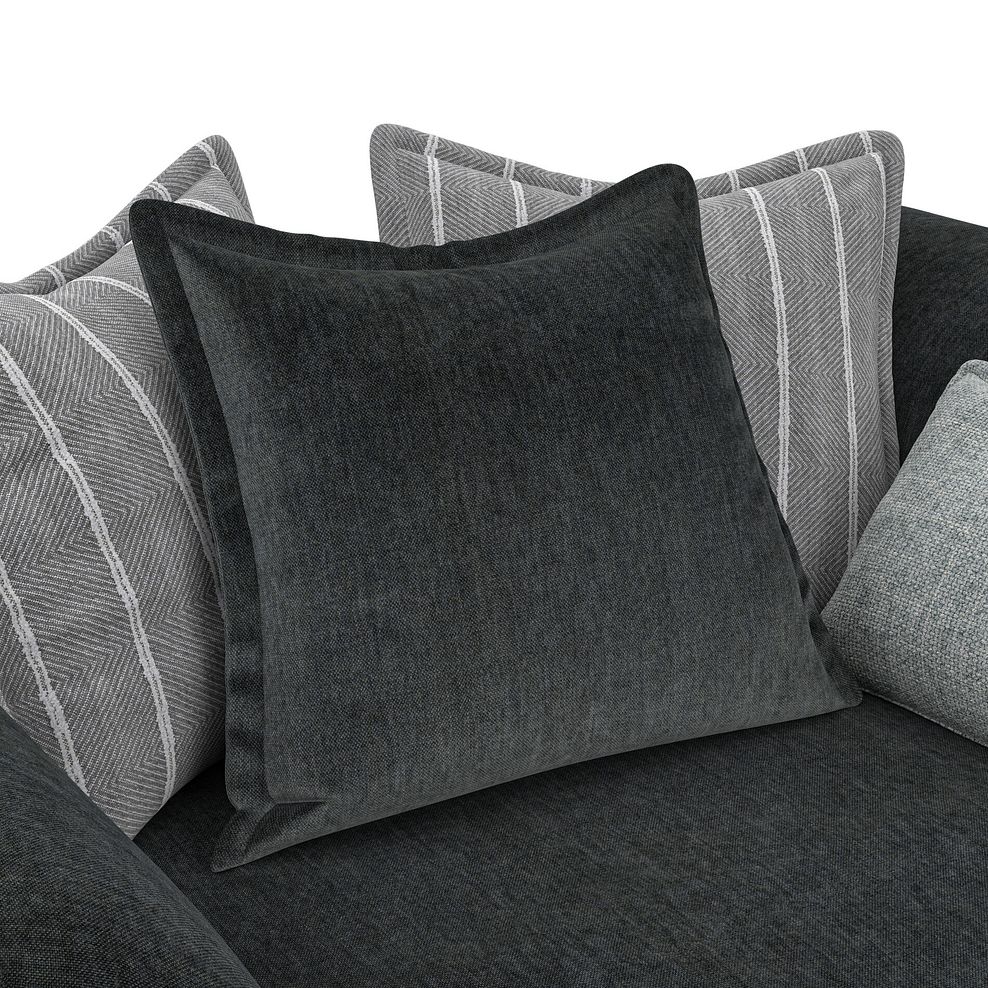 Milldale Pillow Back Loveseat in Garda Carbon Fabric with Grey Scatters 6