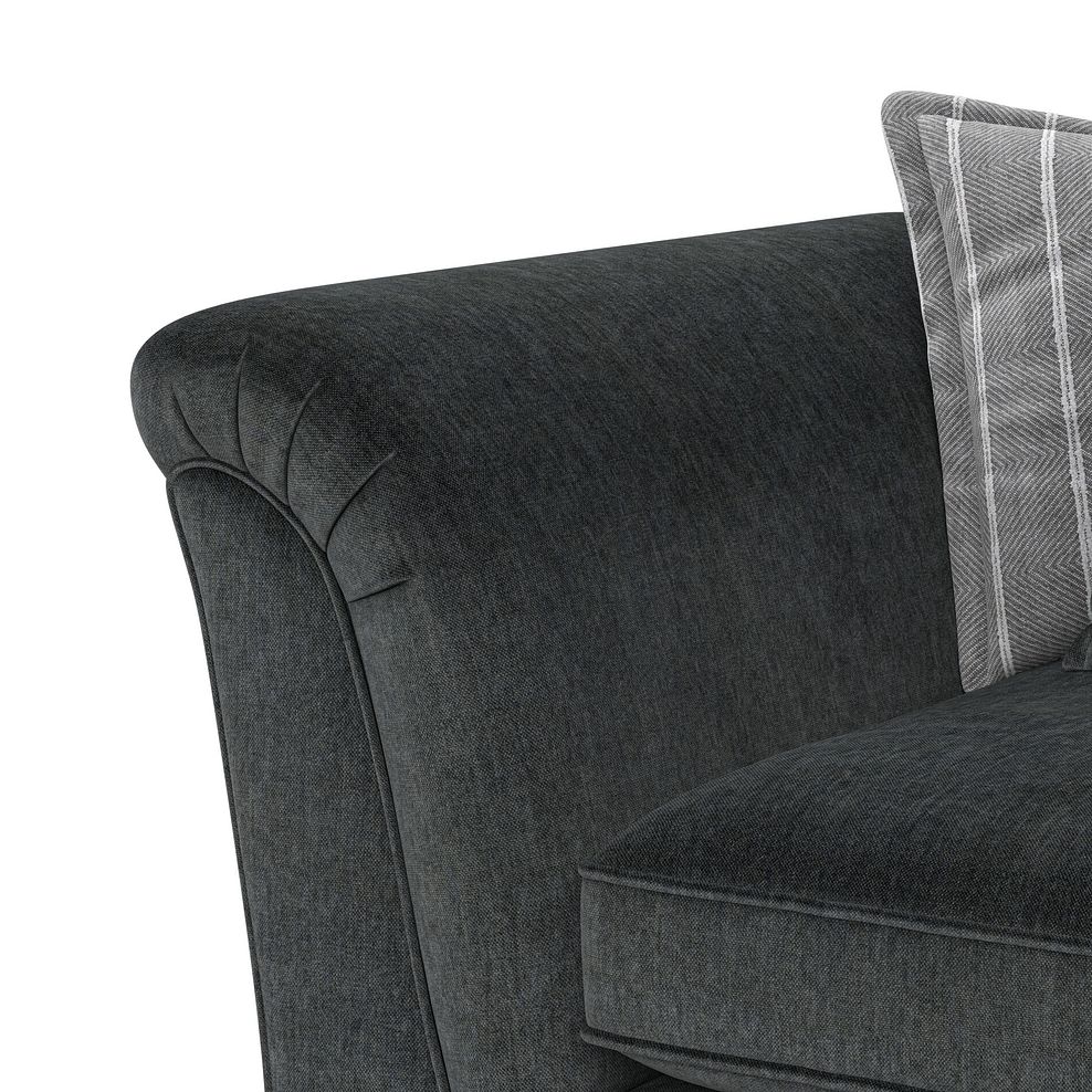 Milldale Pillow Back Loveseat in Garda Carbon Fabric with Grey Scatters 8
