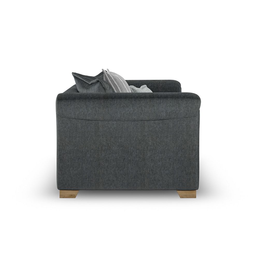 Milldale Pillow Back Loveseat in Garda Carbon Fabric with Grey Scatters 7