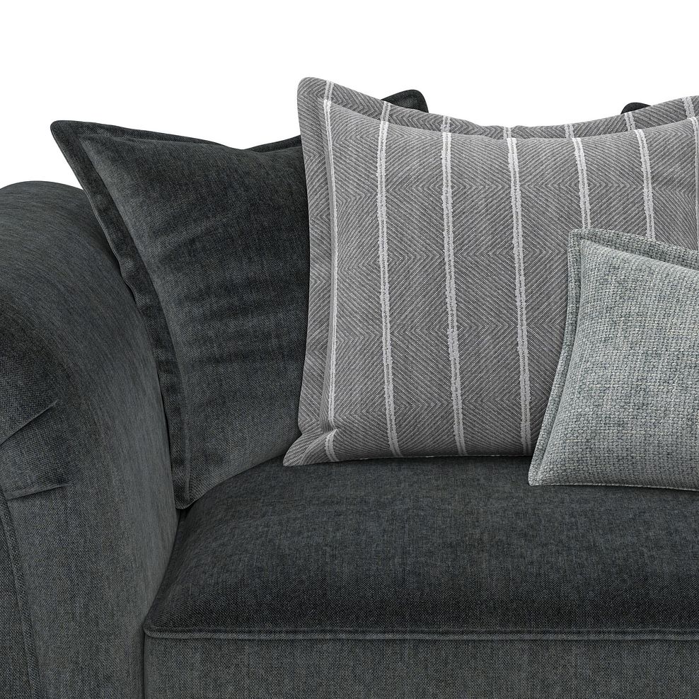 Milldale Pillow Back Loveseat in Garda Carbon Fabric with Grey Scatters 9