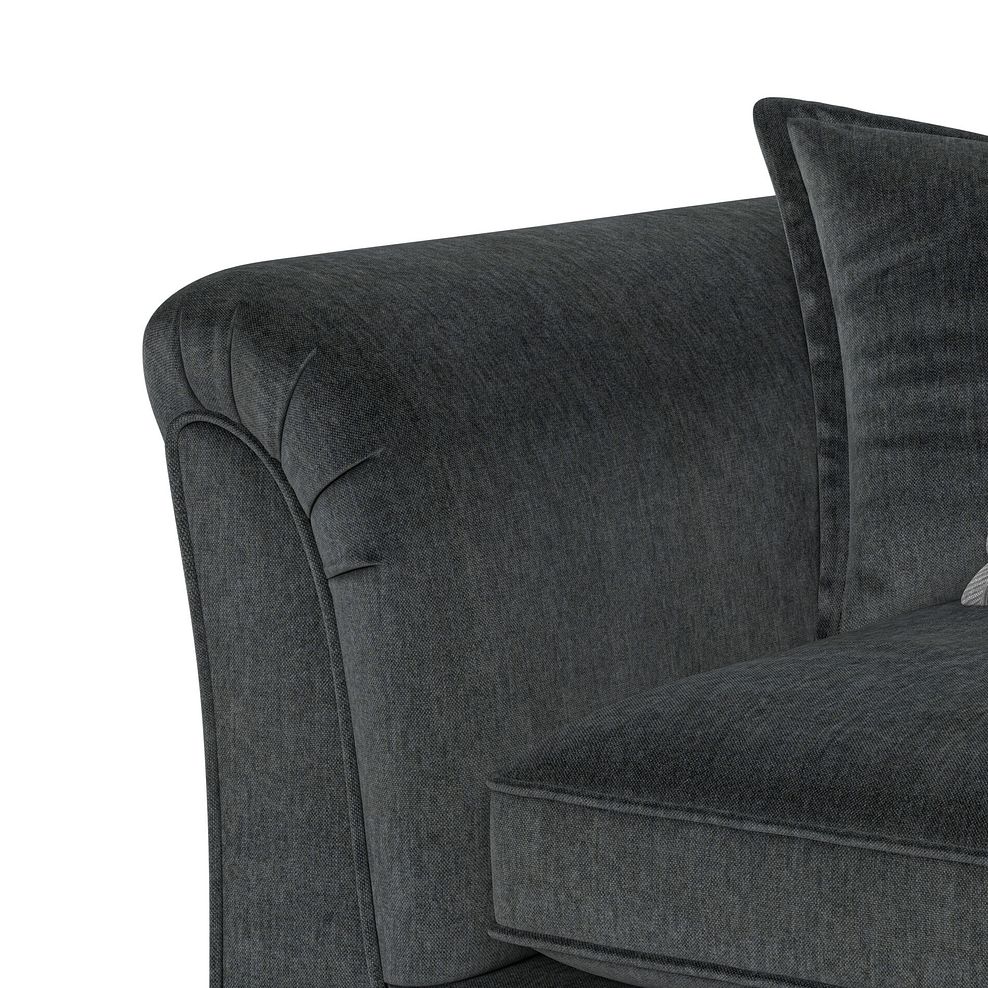 Milldale Pillow Back Loveseat in Garda Carbon Fabric with Grey Scatters 10